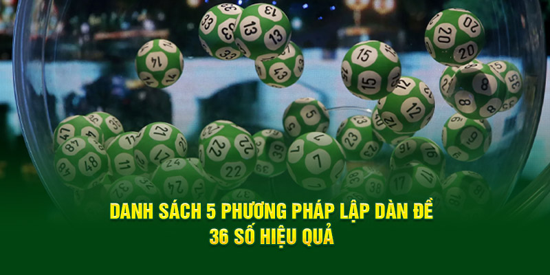 Năm phương pháp lập dàn đề 36 số hiệu quả 